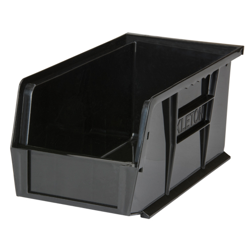 Stack & Hang Bin, Colour, Black, Capacity, 30 lbs., Outside Width, 5-1/2", Outside Depth, 10-7/8", Industry standard, 30230, Reference Number, 30230