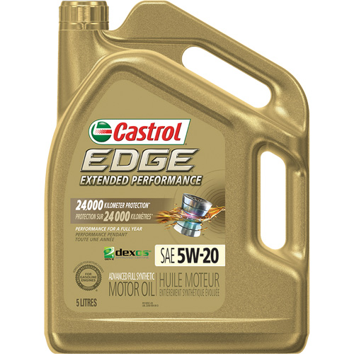 Edge® Extended Performance 5W-20 Motor Oil, Bottle, 5 L, Container Type, Jug, API SN+, DEXOS1, GF-5, FORD M2C153-H/M2C930-A/M2C945-A, & MS-6395