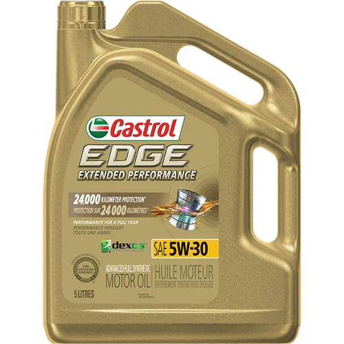 Edge® Extended Performance 5W-30 Motor Oil, Bottle, 5 L, Container Type, Jug, API SN+, DEXOS1, GF-5, FORD M2C929-A/M2C946-A, MS-6395