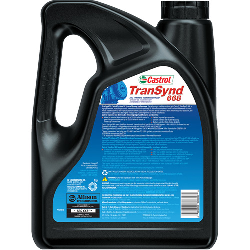 TranSynd 668 Full-Synthetic Automatic Transmission Fluid, Tote, 984 L, Container Type, IBC Tote, Red