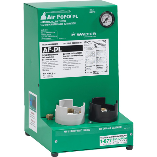 SC 400™ Low VOC High-Strength Solvent, Format, 20 L, Container Type, Pail, Includes, (1) Air Force AF PL station; (1) AF-PL 20L pail; (1) pail adaptor; (6) refillable bottles; (6) variable spray valves