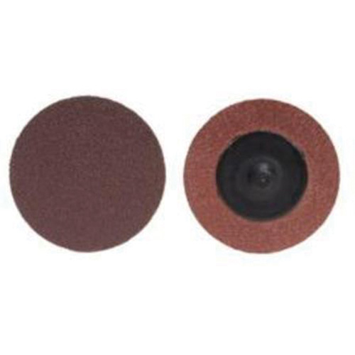ALO Plus PowerLock® Cloth Disc, Each, 3", Mount, TR (Type III), Grit, 120, Abrasive Material, Aluminum Oxide, Exotic Alloys, Attachment Method, Roll-On/Off, Backing Material