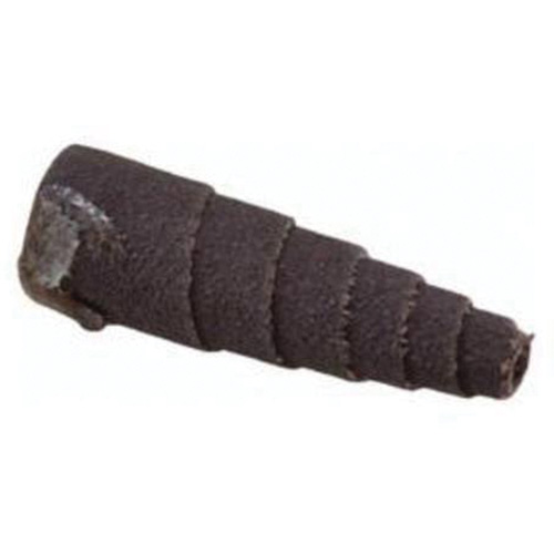 ALO Spiral Cartridge Rolls, Pack of 100, 120, Diameter, 1/2", Abrasive Material, Aluminum Oxide, Length, 1-1/2", Arbor Hole Size, Resin, Taper Type, Full