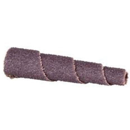 ALO Spiral Cartridge Roll, Each, 80, Diameter, 3/4", Abrasive Material, Aluminum Oxide, Length, 1-1/2", Arbor Hole Size, Resin, Taper Type, Full