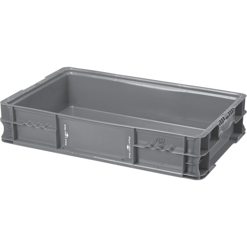 StakPak Plus 4845 System Containers, Colour, Grey, Outside Width, 15", Outside Depth, 24", Outside Height, 5", Pallet Modularity (AIAG) 45" x 48", 1/6", Inside Dimensions, 21.4" L x 13.4" W x 4.4" H