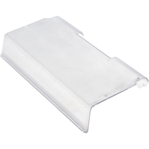 Clear Cover for Stack & Hang Bin, Each, Clear, For Bin Dimensions, 5-3/8" W x 11" D x 3" H