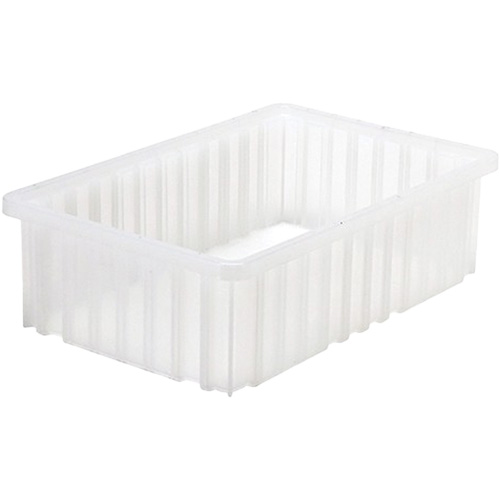 Divider Box® Container, Each, Grey, Material, Plastic, Height, 5", Width, 16.5", Depth, 9-1/4" W x 14-7/8"D x 2" H, Volume, 1.71 Cu. Ft.