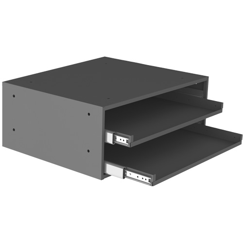 Large Slide Rack for Compartment Box Cabinets, Each, 8-3/16", Width, 20", Depth, 15-15/16", No. of Compartments, 2, Colour