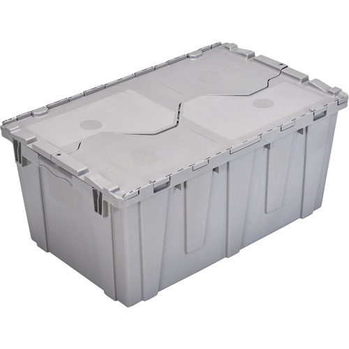 FP243C FliPak Nestable Tote, Colour, Grey, Height, 12.1", Width, 26.9", Depth, 16.9", Colour Name, Medium Grey
