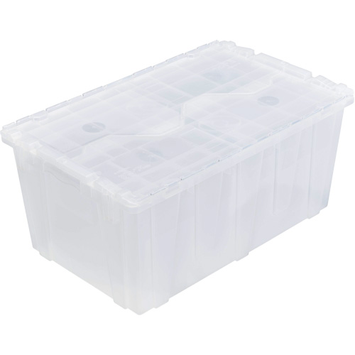 FP243C FliPak Nestable Tote, Colour, Clear, Height, 12.1", Width, 26.9", Depth, 16.9"