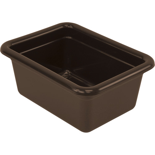 All-Purpose Storage Tub, Each, 5-1/8", Depth, 9-1/16", Length, 12-1/16", Material, Plastic, Colour