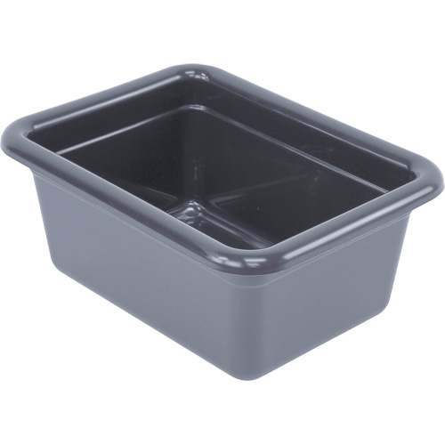 All-Purpose Storage Tub, Each, 5-1/8", Depth, 9-1/16", Length, 12-1/16", Material, Plastic, Colour