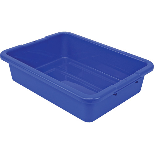 All-Purpose Ribbed-Bottom Storage Tub, Each, 5", Depth, 15", Length, 20", Material, Plastic, Colour
