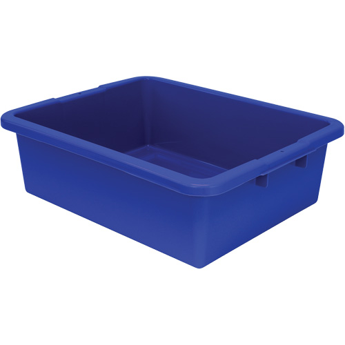All-Purpose Ribbed-Bottom Storage Tub, Each, 7", Depth, 17", Length, 22", Material, Plastic, Colour