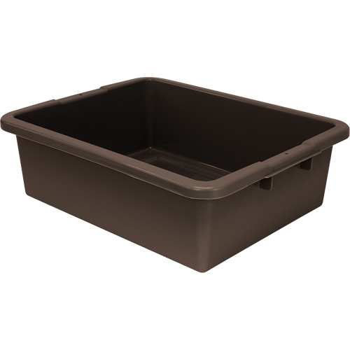 All-Purpose Ribbed-Bottom Storage Tub, Each, 7", Depth, 17", Length, 22", Material, Plastic, Colour