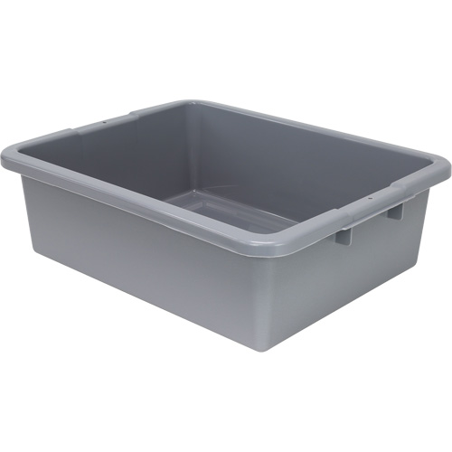 All-Purpose Ribbed-Bottom Storage Tub, Each, 7", Depth, 17", Length, 22", Material, Plastic, Colour