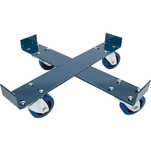 Drum Dolly, Each, Steel, Frame Design, X Frame, Capacity, 1400 lbs., Diameter, 24", Overall Height, 1 Year Limited