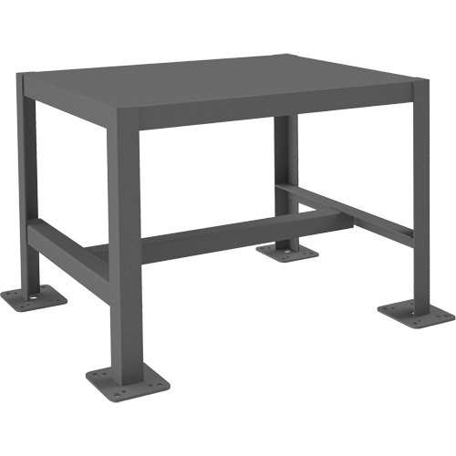 MT Workbench, Each, 27-1/4", Depth, 20-3/4", Height, 18-3/16", Work Surface, Steel, Capacity, 1, Gauge, 14, Shelf Dimensions