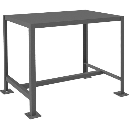 MT Workbench, Each, 39-1/4", Depth, 26-3/4", Height, 30-3/16", Work Surface, Steel, Capacity, 1, Gauge, 14, Shelf Dimensions
