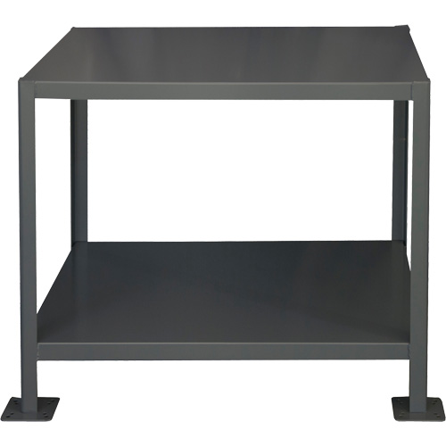 MT Workbench, Each, 39-1/4", Depth, 26-3/4", Height, 30-3/16", Work Surface, Steel, Capacity, 2, Distance Between Shelves, 22-1/4", Gauge