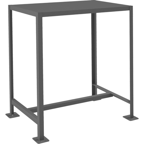MT Workbench, Each, 39-1/4", Depth, 26-3/4", Height, 42-3/16", Work Surface, Steel, Capacity, 1, Gauge, 14, Shelf Dimensions