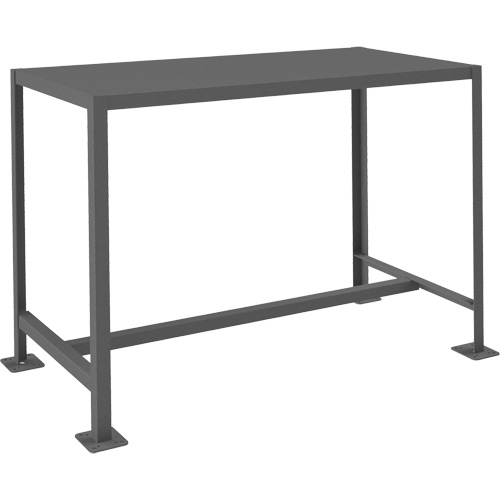 MT Workbench, Each, 51-1/4", Depth, 26-3/4", Height, 36-3/16", Work Surface, Steel, Capacity, 1, Gauge, 14, Shelf Dimensions