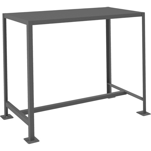 MT Workbench, Each, 51-1/4", Depth, 26-3/4", Height, 42-3/16", Work Surface, Steel, Capacity, 1, Gauge, 14, Shelf Dimensions