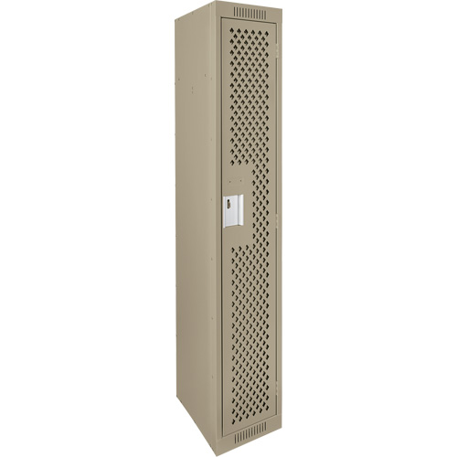 Clean Line™ Lockers, Each, 1, Bank of, 1, Overall Width, 12", Overall Depth, 12", Overall Height, 24-gauge, Door Gauge, 20-gauge, Frame Gauge