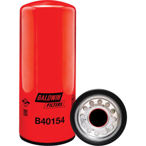 B40154 Spin-On Lube Filter, Each, Cummins Engines, Generator Engines, Marine Engines; Hitachi Dump Trucks, Excavators; Komatsu Dump Trucks, Loaders, Length, 11-5/8" (295.4 mm), Outside Diameter