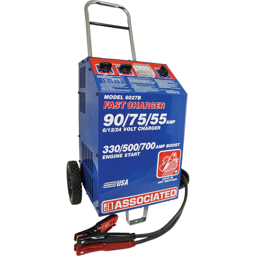 220V Heavy-Duty International Commercial Fast Battery Charger, Electrical Requirements, 230 VAC (50/60 Hz), Battery Voltage, 6/12/24 V