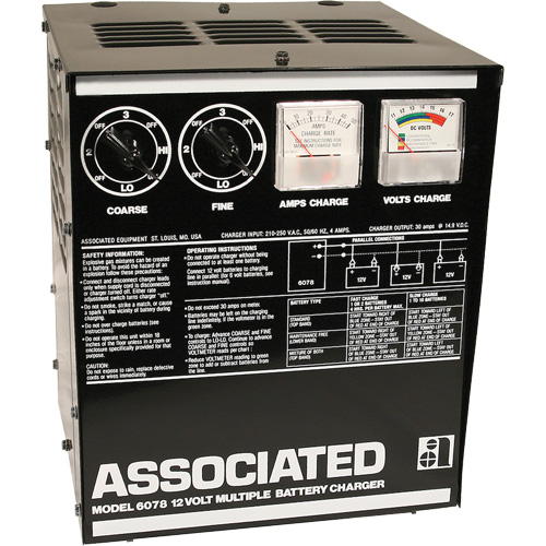 Parallel Battery Charger, Max. Continuous Output, 30 A, Charge Time, Less Than 24 Hours