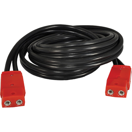 Dual Plug-In Cable, Wire Gauge, 4 AWG, Cable Length, 12'