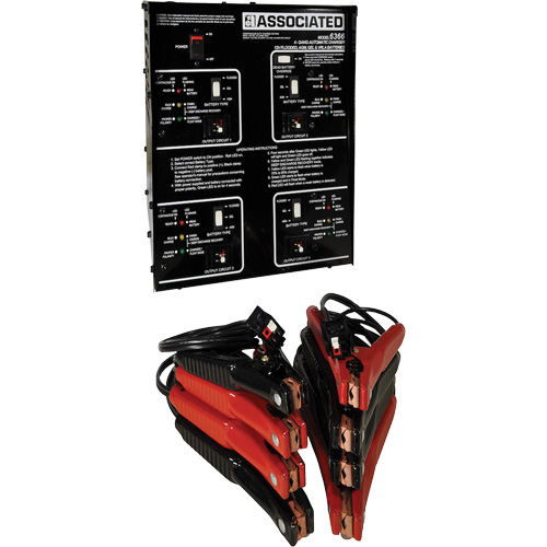 Intellamatic® 4 Channel Multi Battery Charger, DC Output, 20 A x 4 Channels, DC Leads, 6 ’ 12 AWG