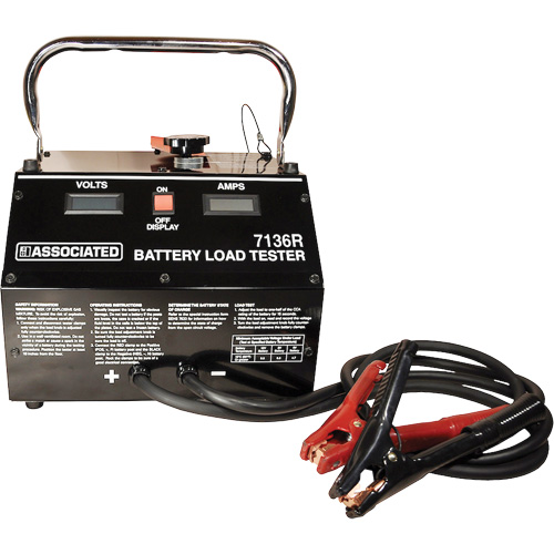 Heavy-Duty Variable Carbon Pile Load Tester, Display Type, Digital, Digital Ammeter, 0 - 1999A, Digital Voltmeter, 0 – 19.99VDC