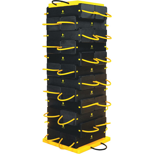 20-Piece CribLok™ Composite Cribbing System Kit, Description, Capacity, 100 Tons (200,000 lbs.), Material, UHMW Polyethylene Plastic