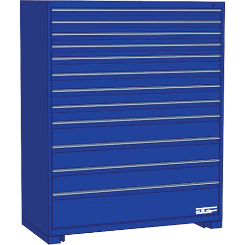 Modular Drawer Cabinet, Height, 60", Width, 36", Depth, 24", No. of Drawers, 12, Drawer Load Capacity, 440 lbs., No. of compartments, 234