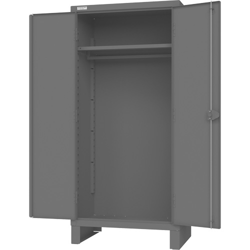 Cabinet with Hanging Bar & Standard Recessed Doors, Each, 78", Width, 36", Depth, 24", No. of Shelves, 1, Colour, 12, Shelf Dimensions, 33-15/16" W x 20-7/8" D, Locking Mechanism