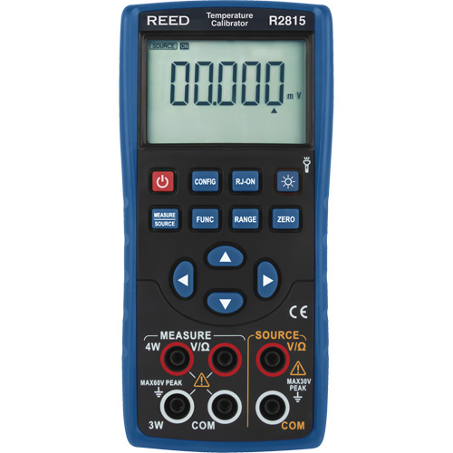 Each, Digital, Temperature Calibrator; Test Leads; Alligator Clips; Thermocouple Adapter; Batteries, Display Type, 6-Digit LCD, Battery Type