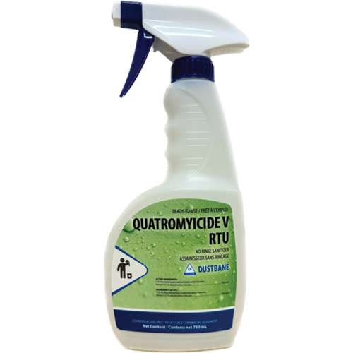 Quatromyicide II Liquid Germicide, Container Size, 750 ml, Container Type, Trigger Bottle, Qty/Case, 12 Bottles