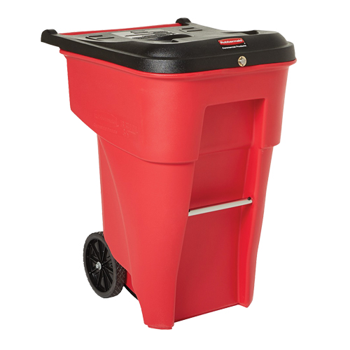 Brute ® Medical Waste Rollout Container with Casters, Polyethylene, 95 US gal. Each