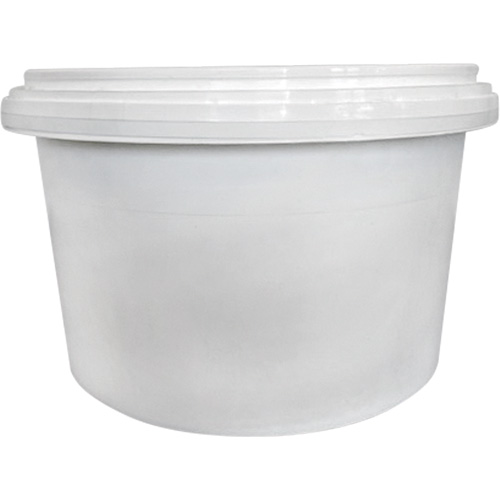 Pail, Each, Plastic, Capacity, 1.03 gal., White