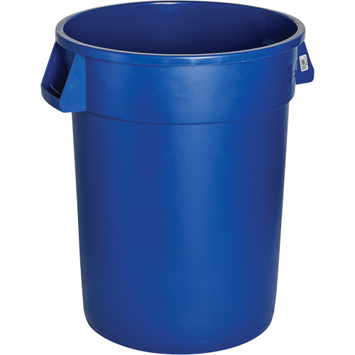 Blue Titan Heavy-Duty Garbage Container, Each, 20 US gal., Material, Plastic, 57.4 cm × 49.2 cm × 57.9 cm (22.6" × 19.37" × 22.8"), Weight, 2.45 kg (5.4 lbs.), Colour