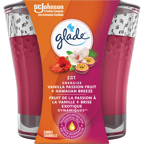 Glade® 2-in-1 Candle, Fragrance, Hawaiian Breeze® & Vanilla Passionfruit, Type, Wax, Format, 96 g