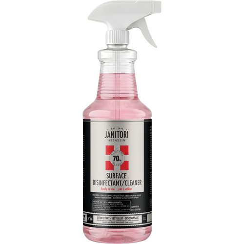 Janitori™ Assassin™ Ready-to-Use Disinfectant Cleaner, Bottle, 1 L, Container Type, Trigger Bottle, 02501988