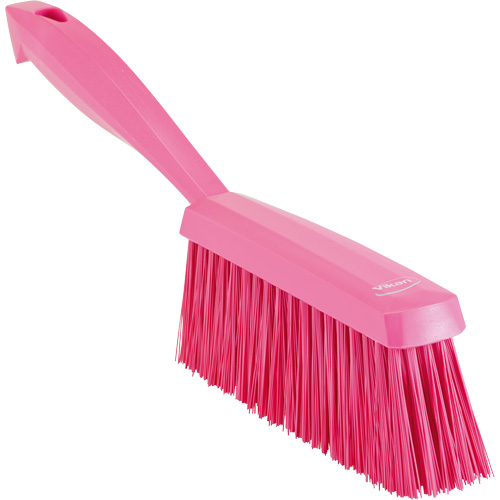 Food Hygiene Hand Brush, Type, Banister, Colour, Pink, Overall Length, 13", Bristle Strength, Medium, Max. Usage Temperature (Food Contact), 212 °F, Min. Usage Temperature, -4 °F
