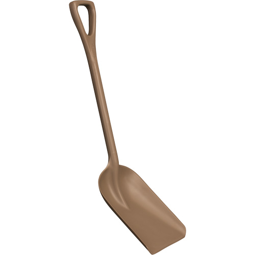 One-Piece Shovel, Each, Brown, Length, 37-1/2", Blade Size, 10" x 6", Style, Square, Material, 10.2", Height, 5.9"