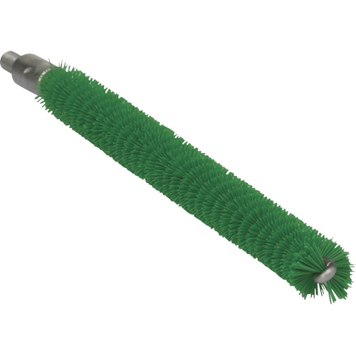 0.5" Brush for Flex Rod, Each, Tube, Colour, Green, Overall Length, 7-9/10", Bristle Strength, Medium, 1/2", Shaft Material, Stainless Steel, Bristle Material