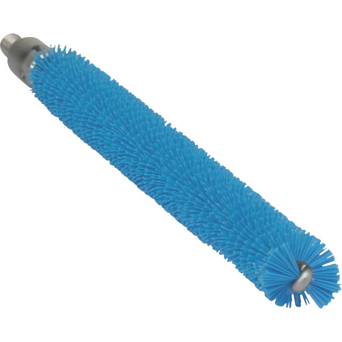 0.5" Brush for Flex Rod, Each, Tube, Colour, Blue, Overall Length, 7-9/10", Bristle Strength, Medium, 0.5", Shaft Material, Stainless Steel, Bristle Material