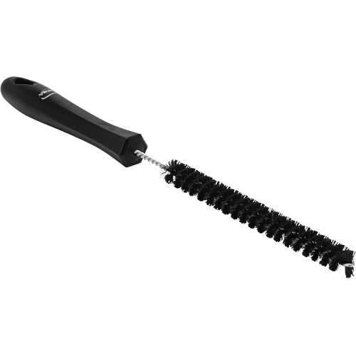 0.6" Drain Cleaning Brush, Each, Tube/Machine, Colour, Black, Overall Length, 12-1/5", Bristle Strength, Stiff, 0.6", Shaft Material, Stainless Steel, Bristle Material