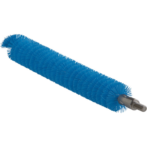 0.8" Brush for Flex Rod, Each, Tube, Colour, Blue, Overall Length, 8", Bristle Strength, Medium, 0.8", Shaft Material, Stainless Steel, Bristle Material